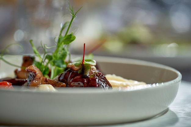 Zbliżenie na przygotowane danie